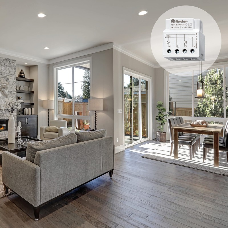 Finder 139182300000PAS Electronic Timing Step Relay with Panel Mount 230