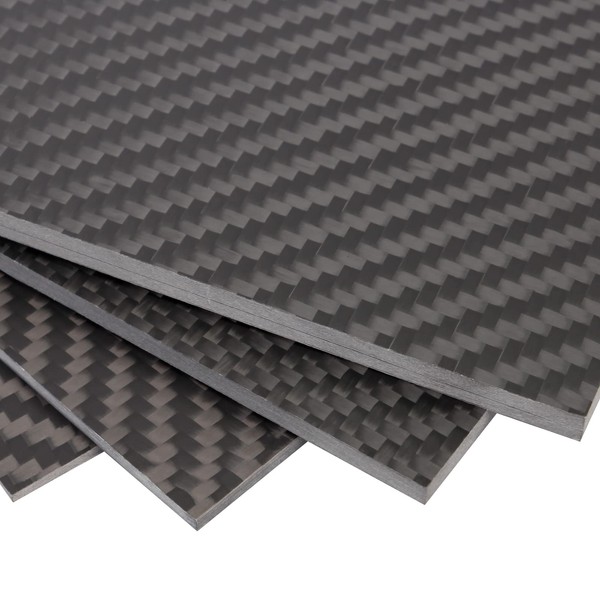 ARRIS 3K Carbon Plate Sheet 100% Carbon Fiber Laminated Board 100mm x 250mm Glossy Surface/Matte Surface CFRP Carbon Fiber Plate 1 Piece (Thickness: 3mm, Matte Surface)