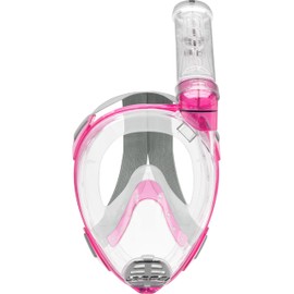 Cressi Baron Full Face Mask - Integral Anti Fog Snorkel Mask,Comfortable Face Mask with Exhalation Valve and Dry Snorkel, Unisex