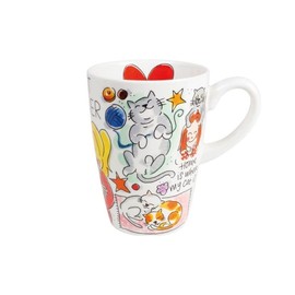 Blond Amsterdam Mok Cat Lover Xl-500 ml 9 x 9 x 13.5 cm