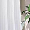 MitoVilla No Hooks Required Extra Long Shower Curtain Set with