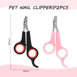 YSDYY 2 Pieces Of Pet Nail Clippers, Cat And Dog Nail Clippers, Pet Paw Sharp Nail Clippers, Beauty Trimmers, Pet Nail Repairer