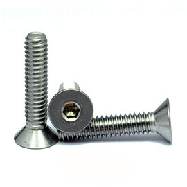 MonsterBolts - #10-24 x 1" Flat Head Socket Cap Screws, ASME B18.3, Stainless Steel, 10 Pack