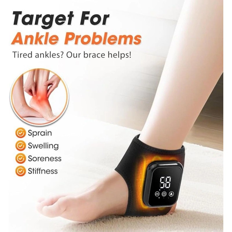 Hailicare Electric Foot Ankle Massager Vibration Infrared Hot Compress Joint