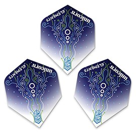 Unicorn Darts Elements Hydrostorm Ultrafly Dart Flights, Blue, Plus