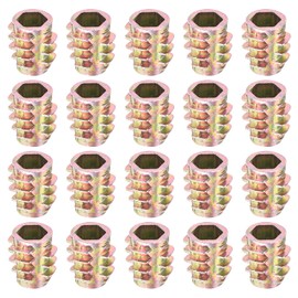 uxcell 40Pcs Hex Threaded Inserts, M6-1x13 Zinc Alloy Hex-Flush Thread Insert, Furniture Threaded Insert Nuts, Hex Socket Drive Threaded Insert Bolt for Wood Furniture Assortment