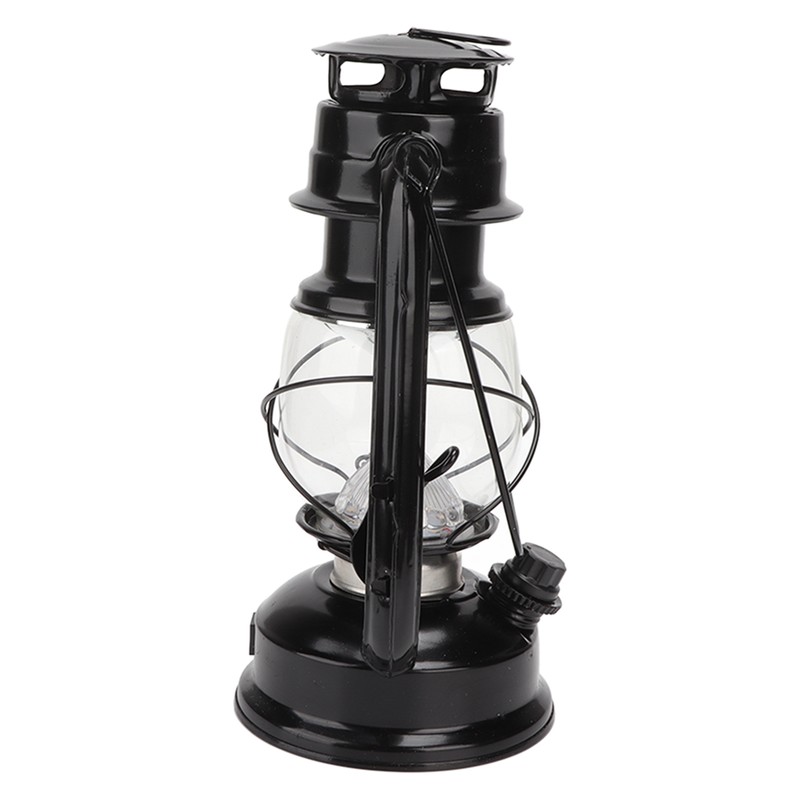 Vintage Camping Lantern 24h Battery Life USB Charging Detachable Lampshade