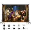YongFoto 8x6ft Nativity Scene Backdrop Christmas Photo Backdrop Jesus Nativity