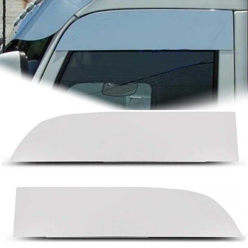 2PCS for 2013+ Kenworth T680/T880 Stainless Steel 8" Chopped Window