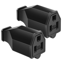 XINYIELE Extension Cord Repair Replacement Ends,Male and Female Electrical Plug Ends，Male Plug End Eeplacement 3 Prong,125V 15A 2Pole 3Wire Connector Straight Blade Plug (Female,2Pcs)