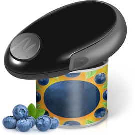 One Touch Electric Can Openers with Smooth Edge, Food Safe Battery Operated Automatic Can Opener Fits Almost All Can Sizes, Best Kitchen Gadget Electric Can Opener for Seniors with Arthritis