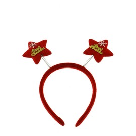 Zac's Alter Ego Pack of 6 Assorted Christmas Head Boppers, Xmas Headbands - Snowman, Reindeer, Xmas Tree, Santa Claus