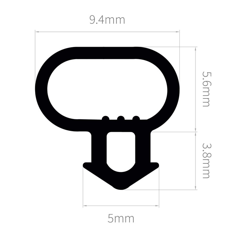 ExtrudaSeal B338 (White) Bubble Gasket Replacement Window Door Draught Excluder