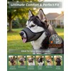 Mesh Muzzle for Small Medium Dogs, Mouth Guard Prevents Biting