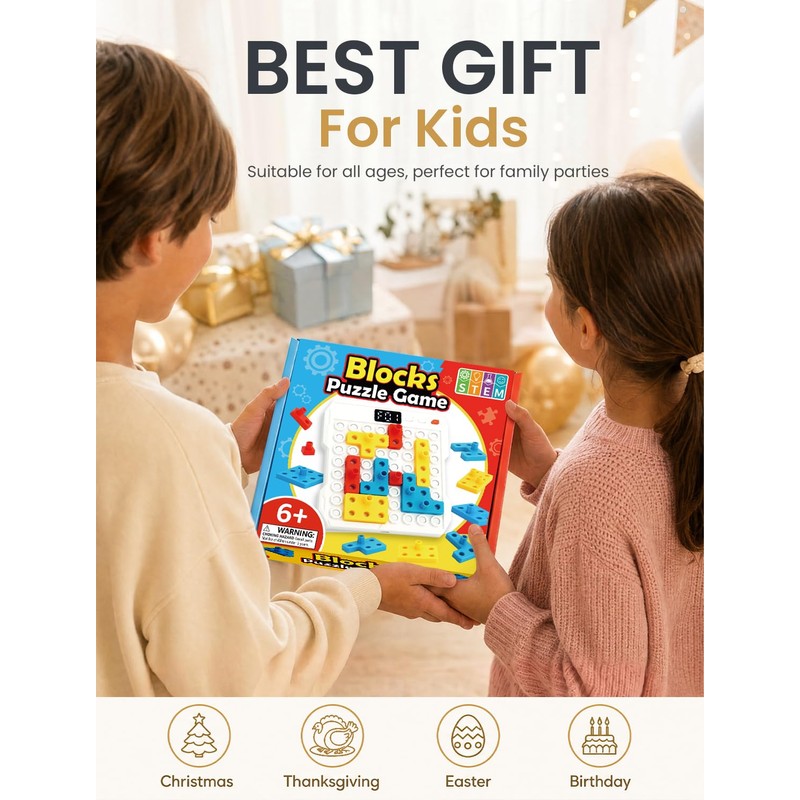 AluAbi Super Blocks STEM Puzzle Game with 1000+ Patterns &