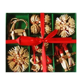 ScandinavianShoppe Straw Ornament Set