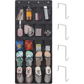 F-color Over the Door Organizer for Cruise - 20-Pocket Hanging Organizer | Tool-Free Mount with 4 Metal Hooks, See-Through Mesh Pockets, Lightweight &