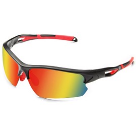 POLARS DESIGN Outdoor Sports Polarized Sunglasses for Men and Women, TR90 Frame, UV Protection, With Case, for Fishing Hiking