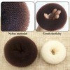 4 Tray Hair Rings And 50-Piece U-Shaped Clips, Donut-Shaped Hair
