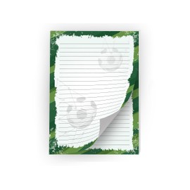 Writing Paper Set with 2 Writing Pads and 25 Envelopes for Children Football Tournament Ball Goal (1 Pad Light and 1 Pad Dark A4 with 25 Sheets Each + 25 Envelopes)