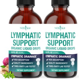 Liposomal Lymphatic Drainage Drops - All in 1 Organic Lymphatic Drainage Supplement with Burdock Root, Echinacea, Elderberry, Calendula, Cleavers Herb, Dandelion Supports Lymphatic Health - 4 OZ