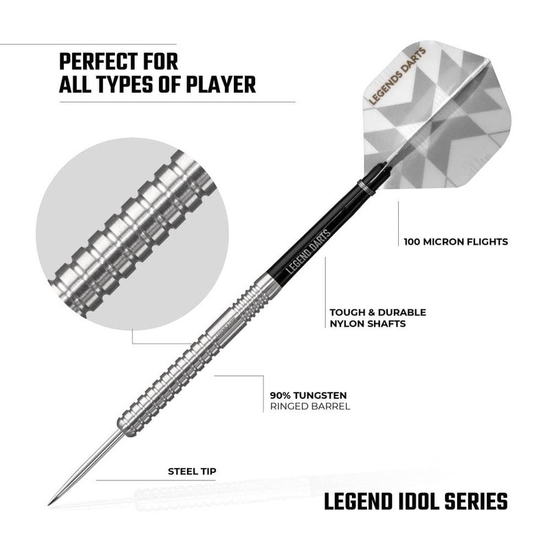 Legend Darts Pro Series V2 90% Steel Darts 23 g
