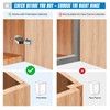 Ravinte 8 Pack Soft Close Hidden Hinges Surface Mount Kitchen
