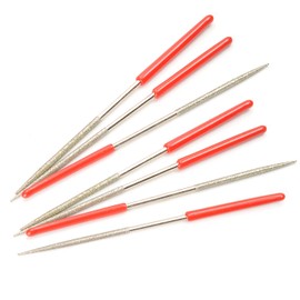 Heyiarbeit 2mm x 100mm Round Diamond Needle File 150Grit 7pcs