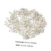 jojofuny 2880pcs DIY Nail Gems Glass Rhinestones Bulk Flatback Gems