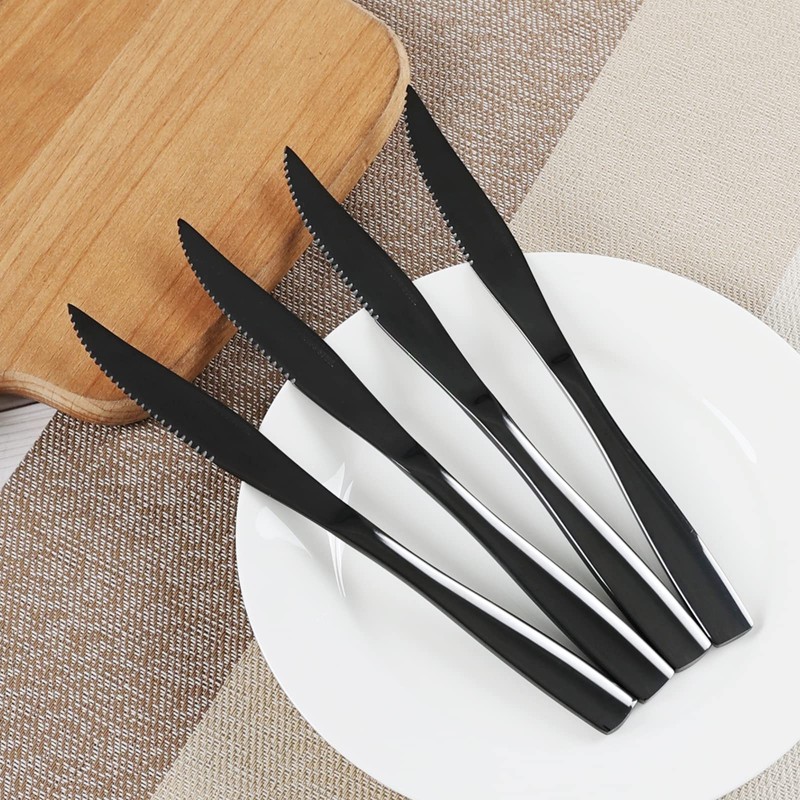 Uumitty 6-Piece Stainless Steel Kitchen Steak Knife, Dinner Table Knives