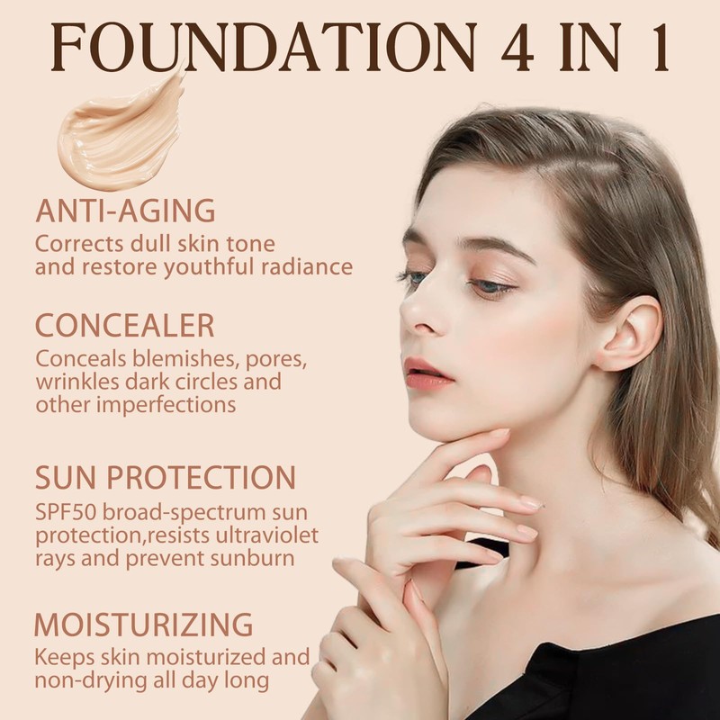 4 in 1 Colour Changing Foundation - Colour Changing Mature