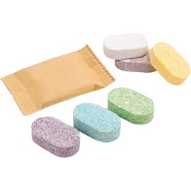 Rue Foaming Soap Refills 20 Pack - Cleansing & Moisturizing - Biodegradable Packaging - Variety Scents (Variety - 20 Tablets), Purple, Yellow, Blue, Pink, White, 4g