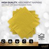 Cocktail Napkins Disposable, Yellow Beverage Napkins Soft and Absorbent Paper