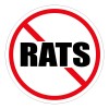 Unbranded/Generic 3pcs NO RATS Funny Hard Hat Stickers Foreman Welder Laborer Construction Decals