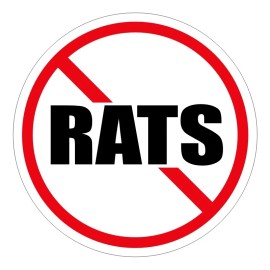 Unbranded/Generic 3pcs NO RATS Funny Hard Hat Stickers Foreman Welder Laborer Construction Decals