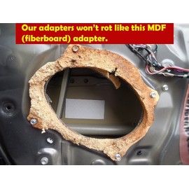 6.5" 6 1/2" Speaker Spacers Depth Extender Extending Rings - 1/4" Thick - ID: 5 1/2" OD: 6 5/8" - 2 Pair - SSK65 - Stackable - Perfect for Framing Fiberglass Enclosures