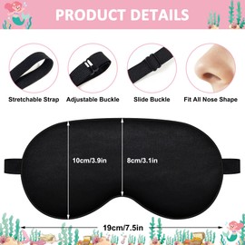 2 Pcs Sleep Mask for Kids,Cute Blackout Kid Eye Mask, Girls Eye mask for Kids Teen,Unicorn Sleep Mask with Adjustable Strap for Home Party Children's Travel Soft Eye Cover Blindfold (Unicorn + Ocean)
