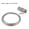 uxcell Stainless Steel Wire Rope Cable 3mm 0.12 inch Dia