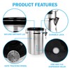 Zulay (Large) Airtight Coffee Canister - Stainless Steel Coffee Storage