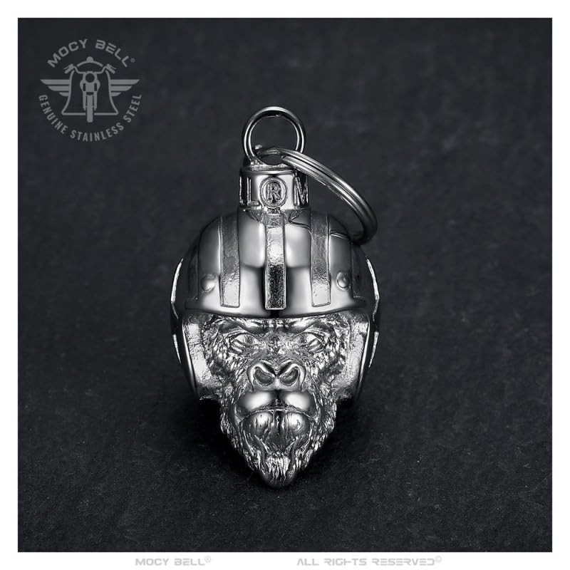 MOCY BELL - Clochette Moto Monkey Biker Porte-Bonheur MOCY BELL