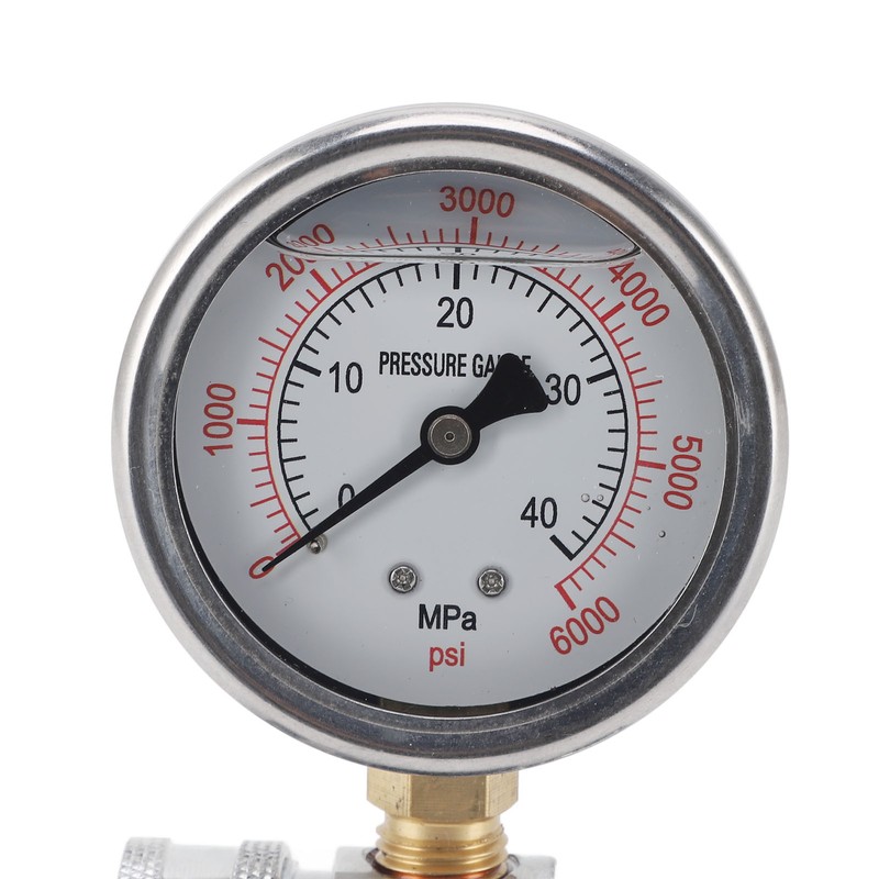 Pressure Washer Gauge 6000psi High Pressure 3/8in Quick Connect Parts