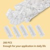 Geebymol 200 Pack Disposable Ear Protectors Clear Ear Covers for