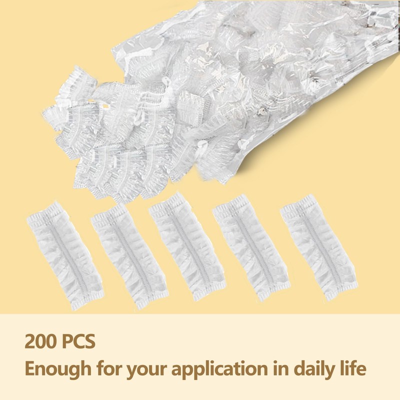 Geebymol 200 Pack Disposable Ear Protectors Clear Ear Covers for