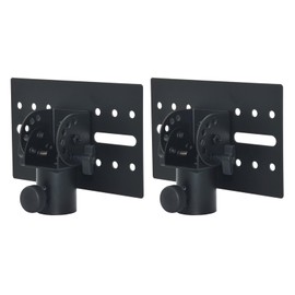 Howonder Speaker Stand Adapter, Adjustable All Metal 35mm Speaker Adapter Top Cap,Suitable for Stage and Event Setup,Hold up to 110lbs,HD-12 (2 Packs Black)