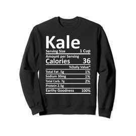 Kohle Nutrition Thanksgiving Kostüm Food Facts Weihnachten Sweatshirt