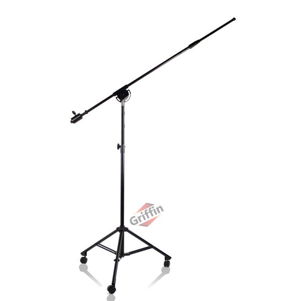 GRIFFIN 11FT Tall Rolling Mic Boom Stand (Extended XHeight Edition)