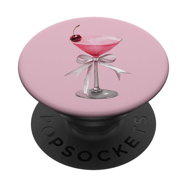 cute cherry juice Case Pink cherry juice Aesthetic design PopSockets