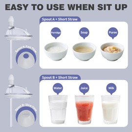 Punmoy Stainless Steel Sippy Cup with Straw, 15oz Adult Sippy Cup for Elderly Spill Proof, No Spill Cups for Bedridden Seniors Dementia Patients, Black