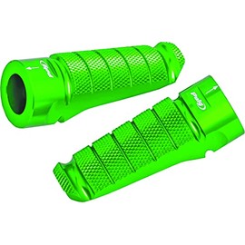 Puig 6301V Racing Model Footpegs, Green, Set of 2