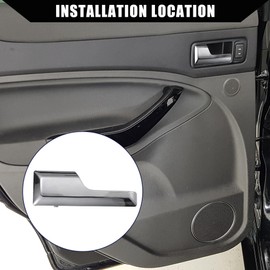 Hihaha No 8L1Z7821819A Chrome Door Handle for Ford Expedition 2007-2017 for Lincoln Navigator 2007-2017 / Front Rear Left Driver Side/Durable / 1 Pcs Silver Tone